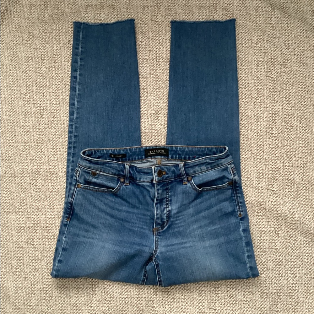 Talbots Flawless Five-Pocket Straight Ankle Jean, Size 4